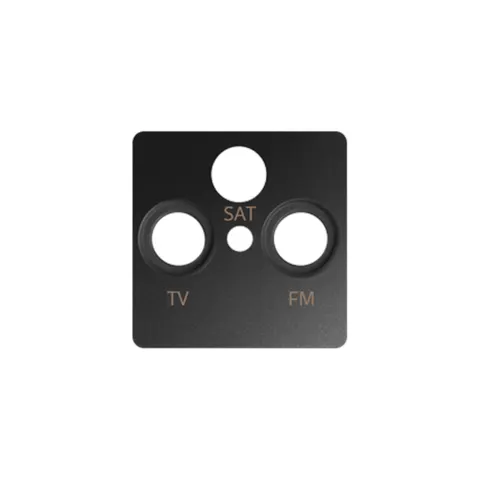 SIMON82 Pokrywa gniazda R-TV-SAT;grafit