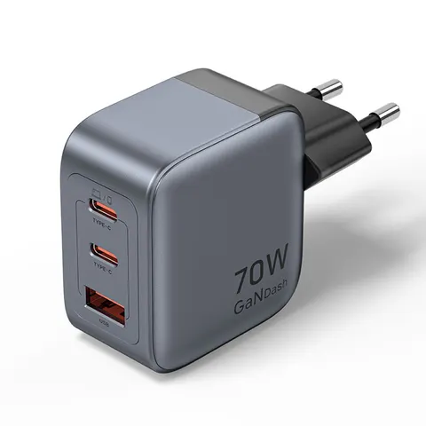 ładowarka vention 70w gan pd 1x usb-a 2x usb-c szara FEXH0-EU