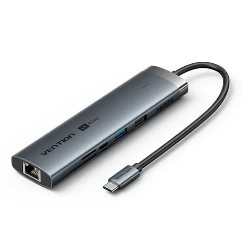 Stacja dokująca usb-c 8w1 vention 4k 60hz 100w pd 0.15m TGUHB