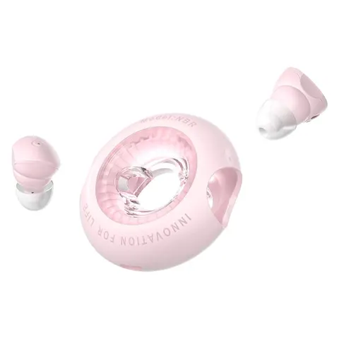 Słuchawki bezprzewodowe vention donut-shaped bt 5.3 ipx4 różowe