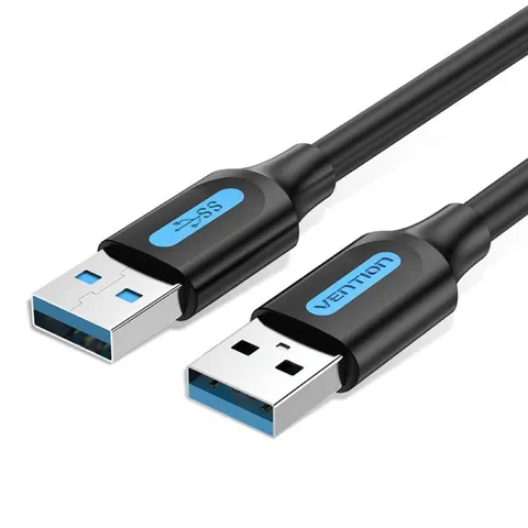 Kabel usb-a do usb-a vention 0.5m czarny CONBD