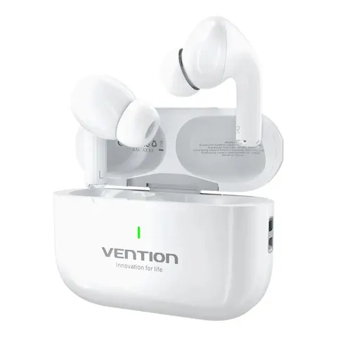 Słuchawki bezprzewodowe echo lite e11 bluetooth 5.4 hifi tws biały