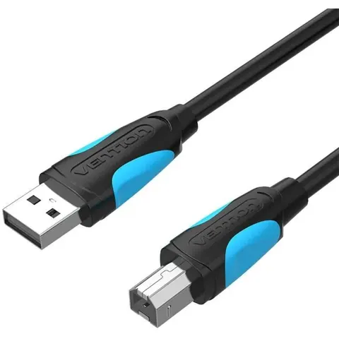 Kabel do drukarki usb-a do usb-b vention 480mbps 10m czarny VAS-A16-B1000