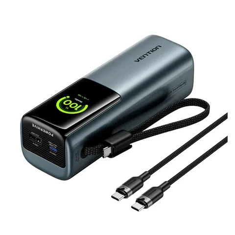 Powerbank vention powerhive 200w 27000 mah z kablem usb-c FKGH0