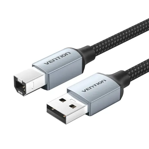 Kabel do drukarki usb-a do usb-b vention 480mbps 5m czarny CTTHJ