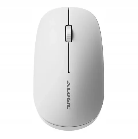 Mysz bezprzewodowa usb-c alogic echelon 4-przyciskowa biała AMBT4KWH