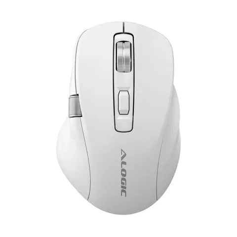 Mysz bezprzewodowa usb-c alogic apex 7-przyciskowa biała