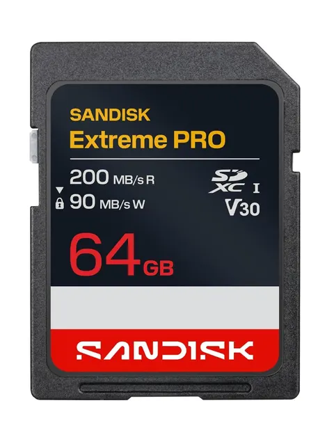 Karta sandisk extreme pro sdxc uhs-i 200/90 mb/s 64gb