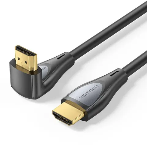 Kabel hdmi vention 4k hd kątowy 90stopni 3m czarny ALRBI