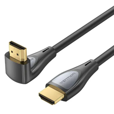 Kabel hdmi vention 4k hd kątowy 90stopni 2m czarny ALRBH