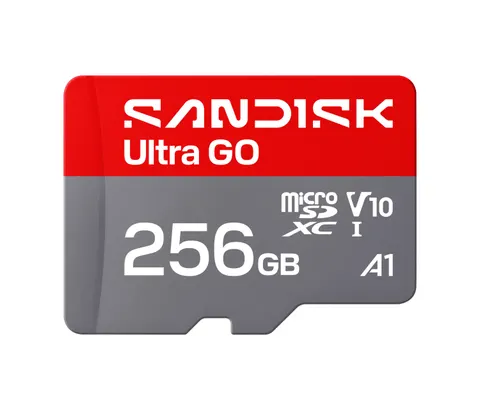 Karta sandisk ultra go microsdxc uhs-i card 190mb/s 256gb