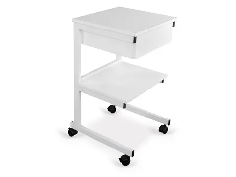 Stolik pod aparaturę aluminiowy II półki + szuflada