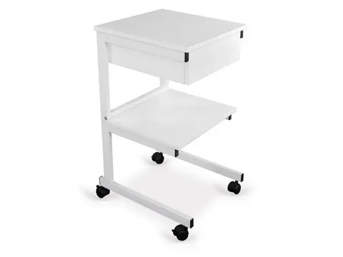 Stolik pod aparaturę metalowy II półki + szuflada