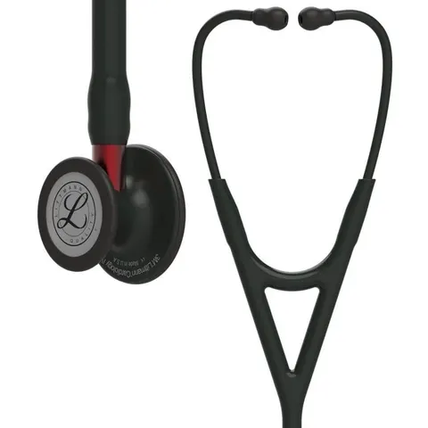 Stetoskop LITTMANN CARDIOLOGY IV – BLACK EDITION (czerwony STEM)