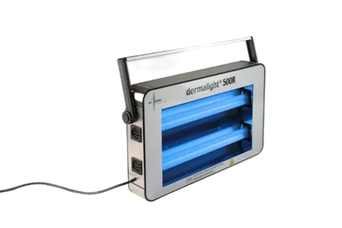 Lampa dermalight 500R-0_2 z dwoma promiennikami