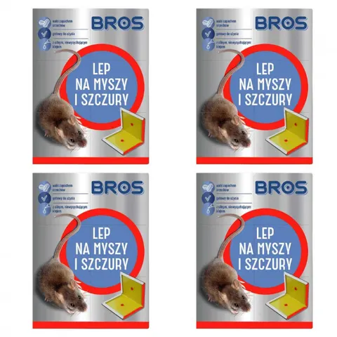 BROS Lep na myszy i szczury, pakiet 4 szt .