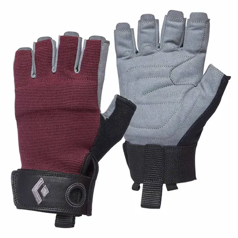 Damskie rękawice Black Diamond Women's Crag Half-Finger-Bordeaux