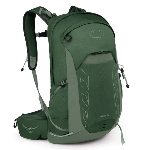 Męski plecak turystyczny Osprey Talon 22 – Green Canopy Pine Leaf