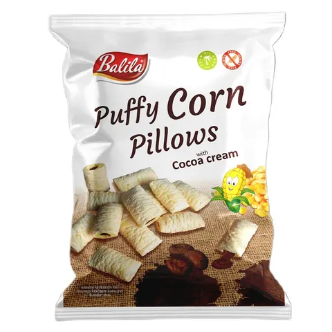 PODUSZKI KUKURYDZIANE Z KREMEM KAKAOWYM BEZGLUTENOWE 70 g - BALILA