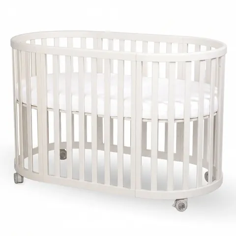 ESPIRO OASIS drewniane łóżeczko dziecięce | White