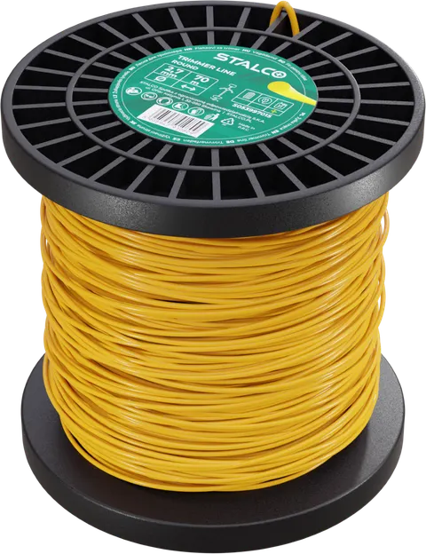Żyłka tnąca okrągła do kos i podkaszarek do równego koszenia 2,7 mm × 70 m STALCO