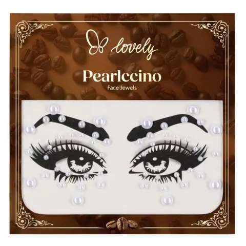 Lovely Pearlccino Face Jewels samoprzylepne perełki na twarz