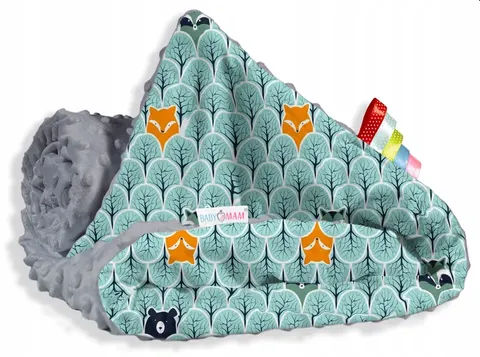 Babymam kocyk minky dwustronny 75x100 bawełna