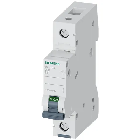 Wyłącznik nadprądowy 1P B10A 10kA 230/400V; 5SL4110-6, SIEMENS