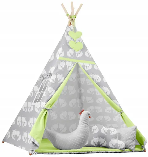 Namiot tipi wigwam minky+ poduszki 120x120 Babymam