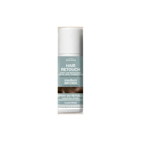JOANNA HAIR RETOUCH Spray do retuszu odrostów MEDIUM BROWN, 75 ml