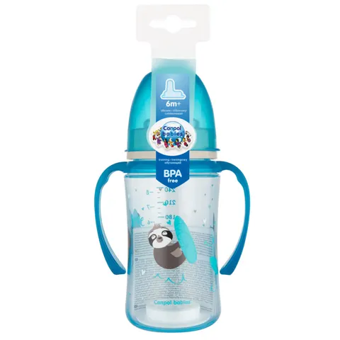 Canpol kubek treningowy niekapek ustnik 240ml 6m+