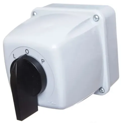 Łącznik krzywkowy L-0-P 3P 25A w obudowie IP44, Łuk 25-43; 922529 ELEKTROMET