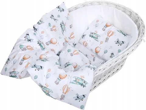 Pościel 80x70 do kołyski wózka 2 elementy Babymam