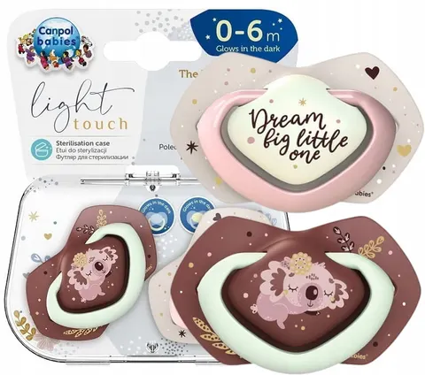 Canpol smoczek symetryczny sleepy koala 0-6m 2szt
