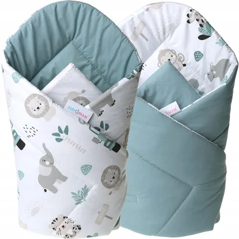 Babymam becik rożek niemowlęcy bawełna dwustronny
