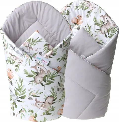 Babymam becik rożek niemowlęcy bawełna dwustronny