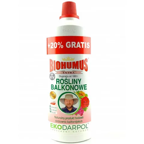 EKODARPOL BIOHUMUS Nawóz do kwiatów balkonowych EXTRA, 1 l