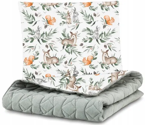 Kocyk velvet pikowany minky 75x100 kołdra Babymam