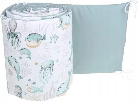 Babymam dwustronny ochraniacz 180x30 do łóżeczka