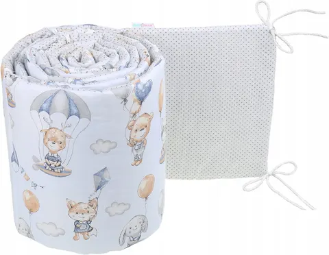 Babymam dwustronny ochraniacz 180x30 do łóżeczka