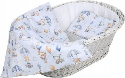Pościel 80x70 do kołyski wózka 2 elementy Babymam