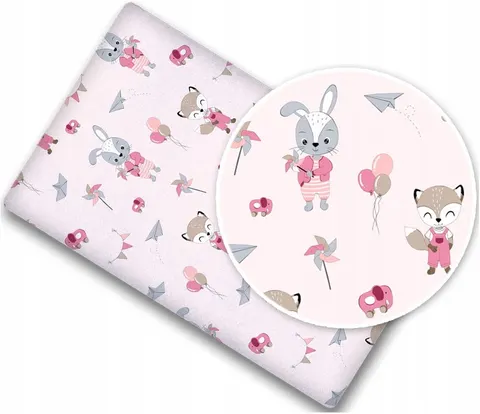 Prześcieradło materiałowe do kołyski 90x40 cm z gumką Babymam