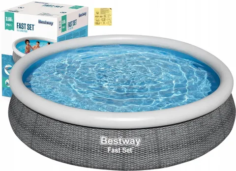 BESTWAY basen rozporowy ogrodowy fast set 366x76cm