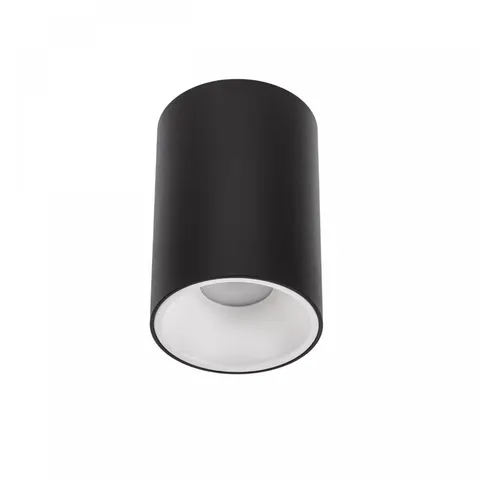 Chloe Elemento Natynkowa GU10 250V IP20 Fi95x138mm Czarny Okrągła Malowana