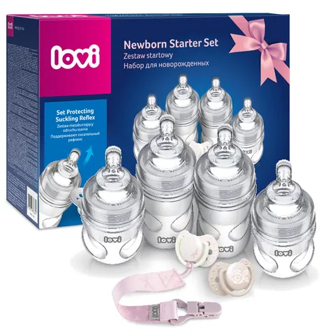Lovi zestaw startowy butelki smoczki baby shower