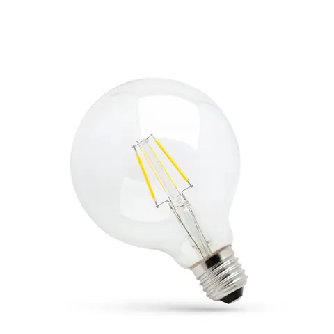 LED GLOB G95 COG E-27 230V 4W WW Clear Spectrum