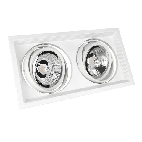 MDD MAXI DUE GU10 X 2 Ar111 250V IP20 186x336x43mm BiaŁy