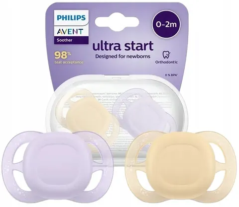Philips Avent (SCF075/01) Ultra Start Smoczek uspokajający 0-2 m