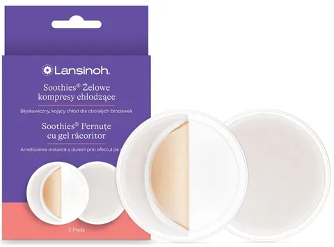 Soothies® żelowe kompresy chłodzące na brodawki. Lansinoh
