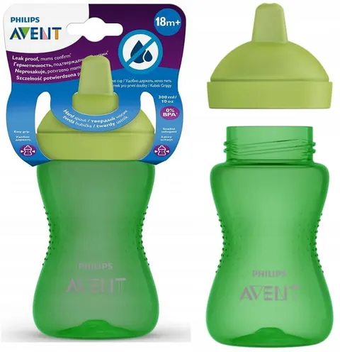 Philips avent kubek z twardym ustnikiem 300ml 18m+ zielony